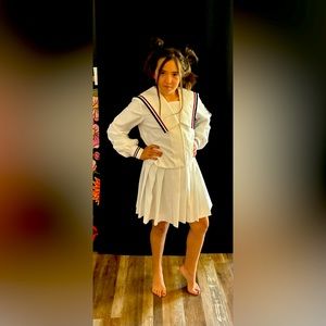 Anime, schoolgirl costume for cosplay, a size small